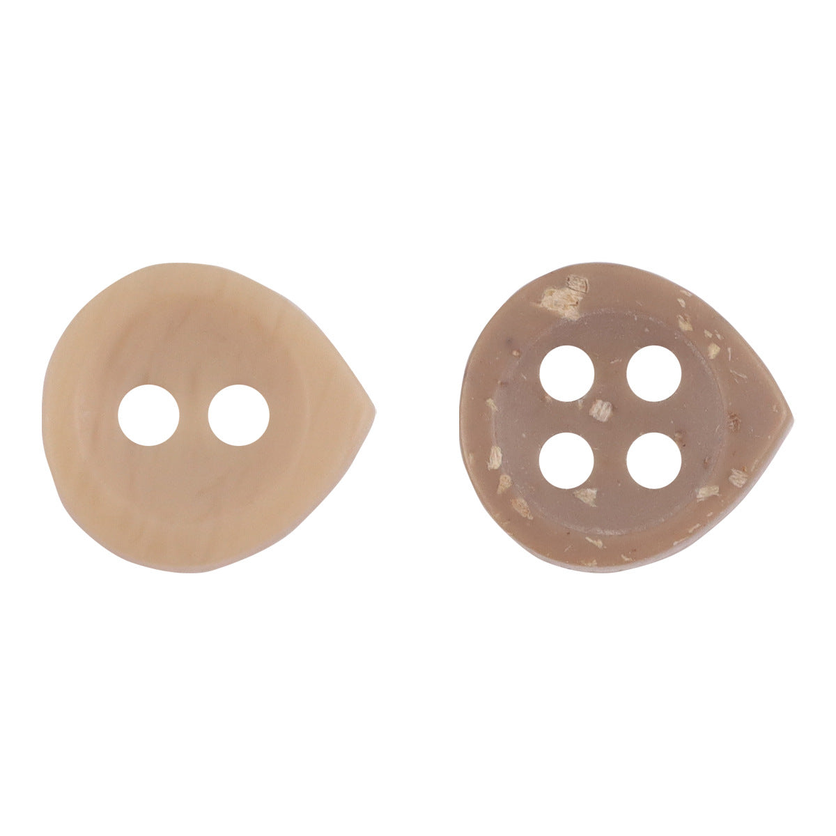 Adorable Light Khaki Kid's Resin Buttons Waterdrop Shape,50pcs