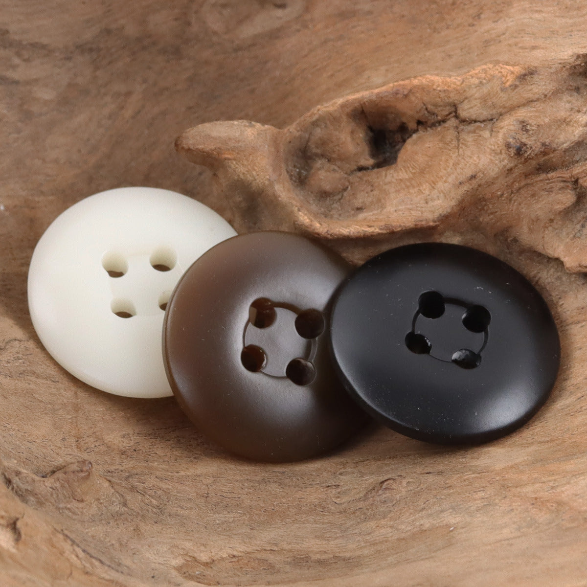 Minimalist Phoenix-Groove Black White Resin Buttons,50pcs
