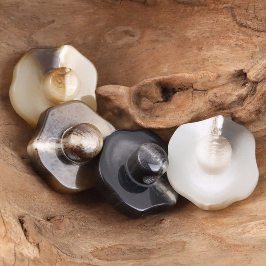 Screw-Shaped 30mm Oversized Resin Shank Buttons 10pcs