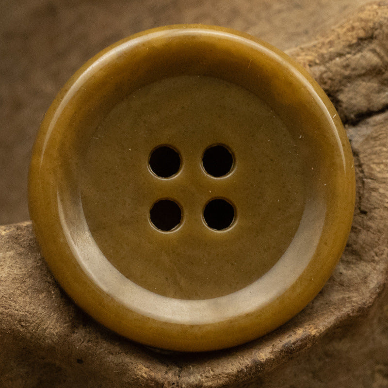 Round Urea Buttons for Winter Brown Cashmere Coat 10pcs Coffee