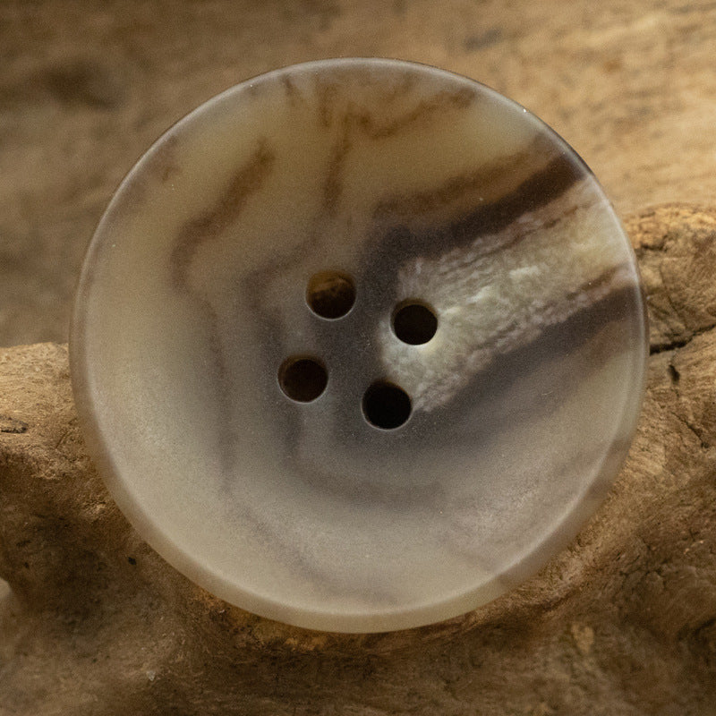 Bowl Shaped 4 Hole Eco-Friendly Urea Buttons,20PCS Coffee