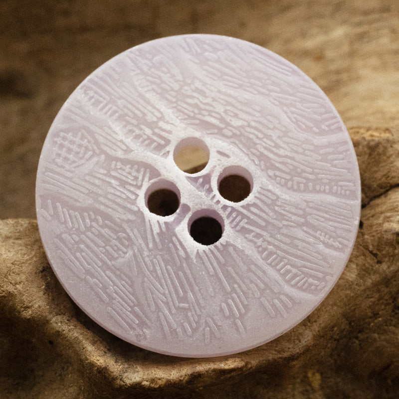 Flat Imitation Bark Distressed Wallpaper Texture Urea Buttons - 20pcs Purple