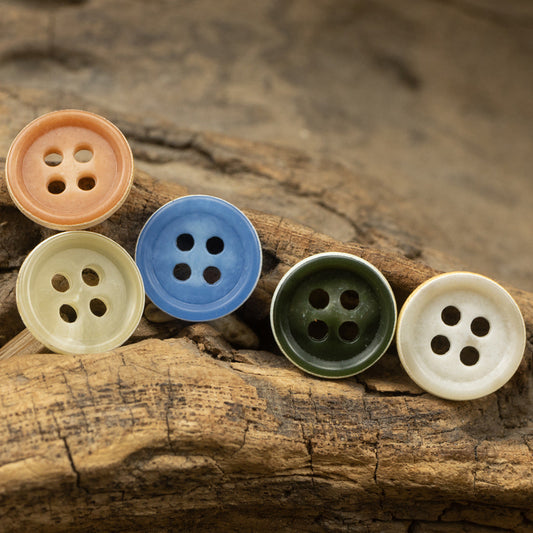 11.5mm 100-Piece Set of 20 Kinds of Candy-Colored Urea Buttons