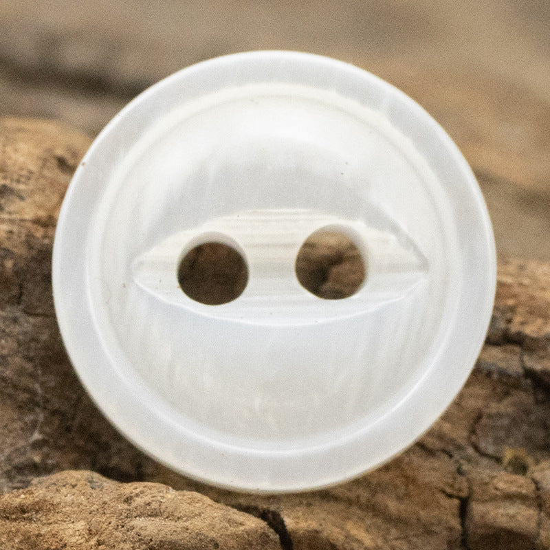 11.5mm Fish-Eye Design Natural Pearl Shell Buttons for Silk Shirts,10PCS White