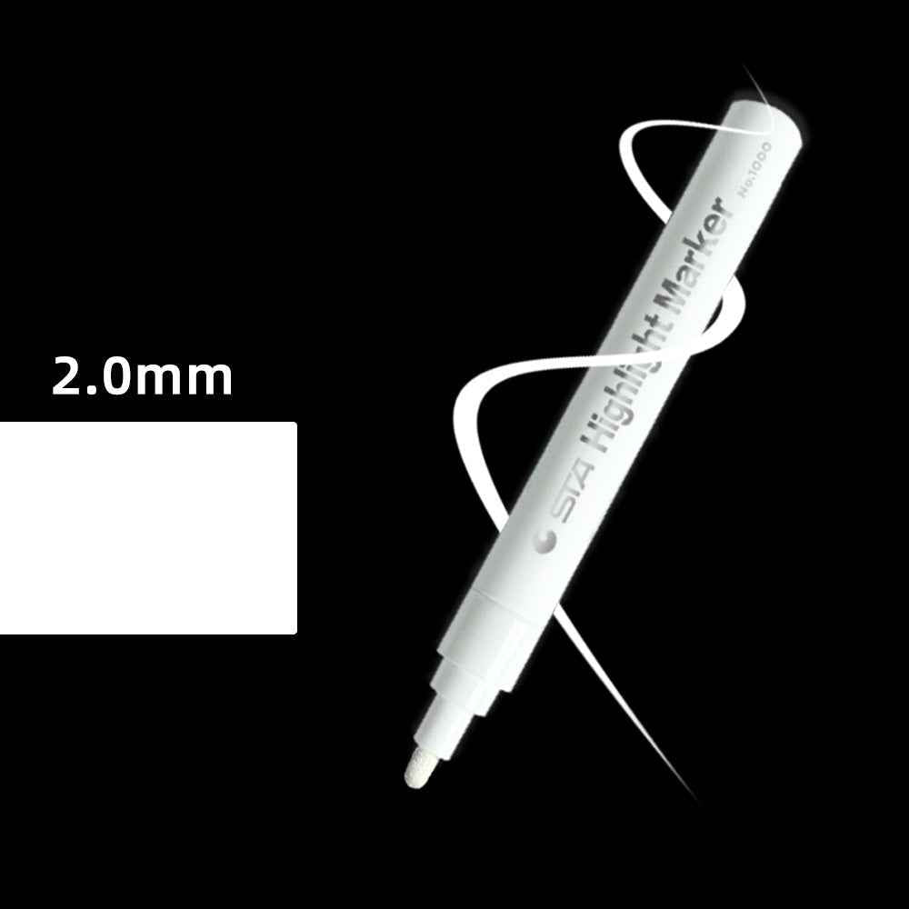 STA Hightlight Marker Gold Silver White - 4 Pack