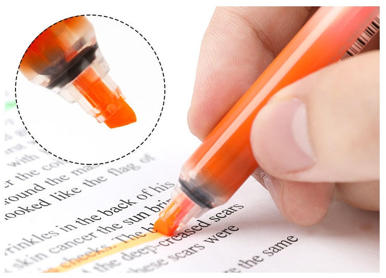 Pentel Handy-line S einziehbarer Textmarker mit Nachfüllung, Keilspitze