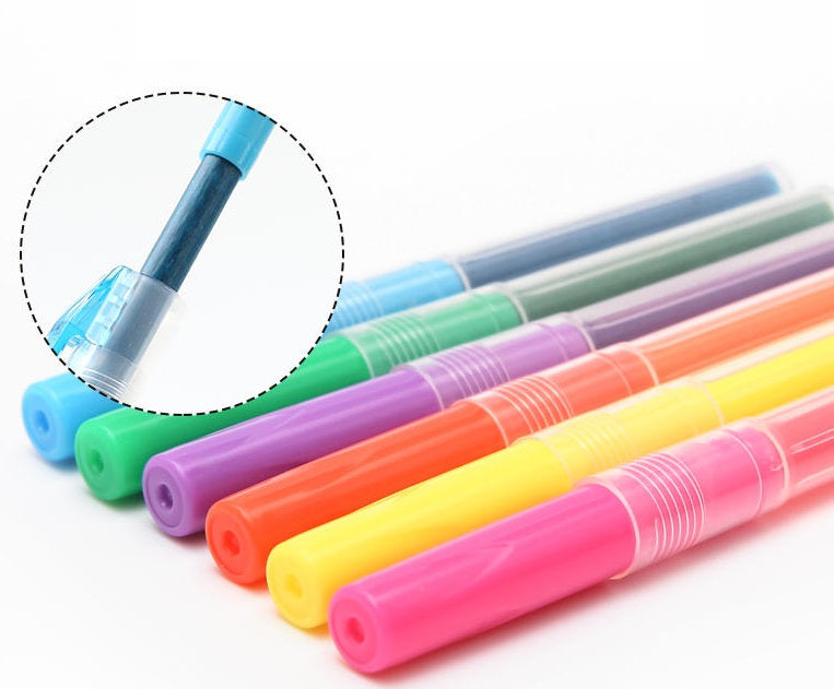 Pentel Handy-line S einziehbarer Textmarker mit Nachfüllung, Keilspitze