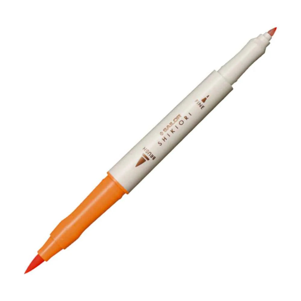 Sailor Shikiori Markers - Dual Tip - Water-Based Pen,Pack of 5