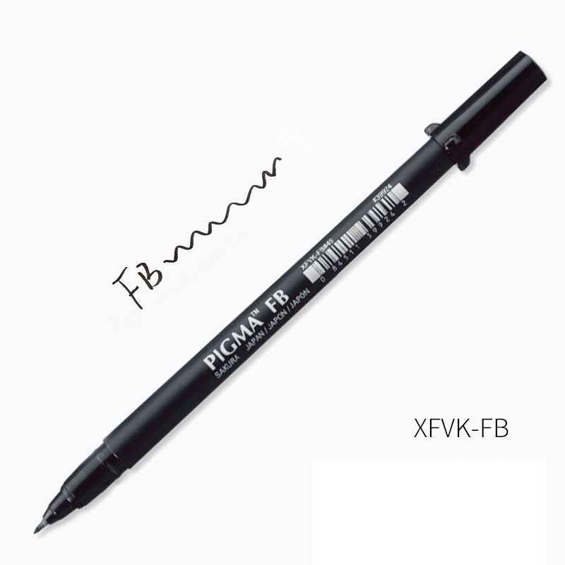 Sakura Pigma Professional Brush Pen - Fine - Black (2 Pack)