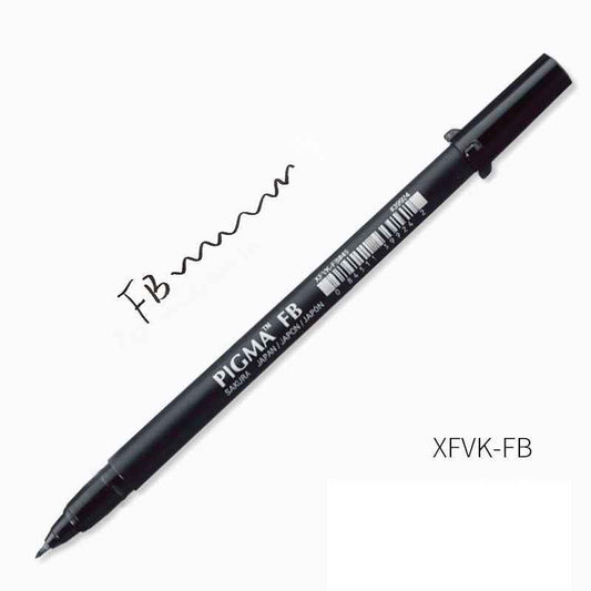Sakura Pigma Professioneller Pinselstift – Mittel – Schwarz (2er-Pack)