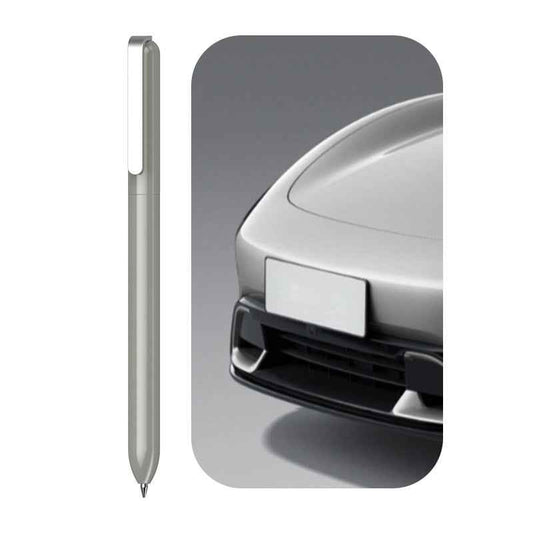 Sankou JZ19 Rotating Metal Ballpoint Pen 0.5mm Black Ink Grey