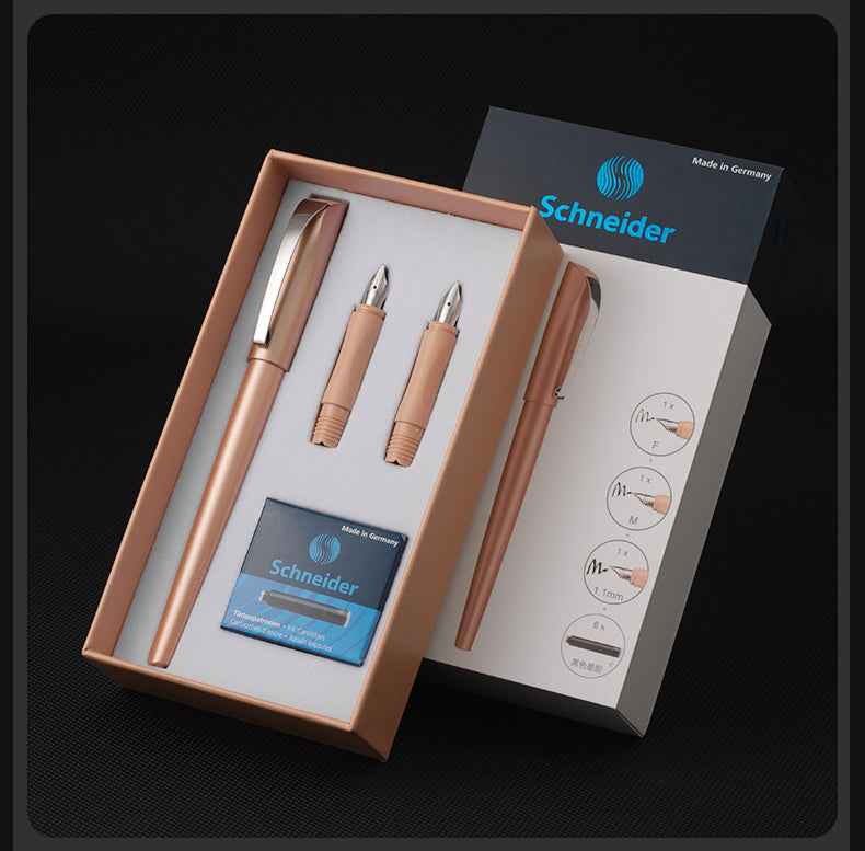 Schneider Callissima Calligraphy Fountain Pen Gift Set Apricot