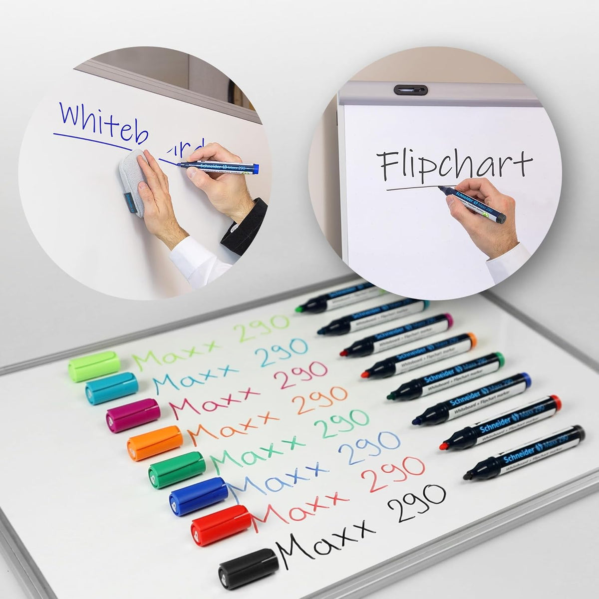 Schneider Maxx 290 Whiteboard Flipchart Marker 6 Pack