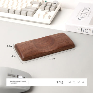 Solid Wood Mouse Wrist Rest – Gaming & Desk Ergonomic Hand Support | Walnut or Cherry Walnut