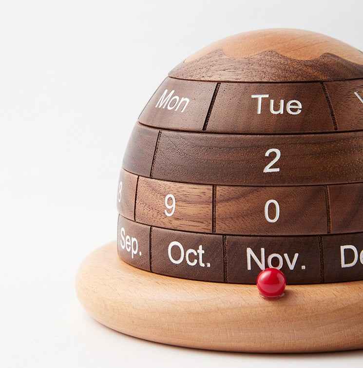 Solid Wood Planet Perpetual Calendar