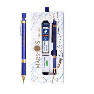 Staedtler 925 35 Limited Mechanical Pencil 0.5mm with Leads and Eraser Blue