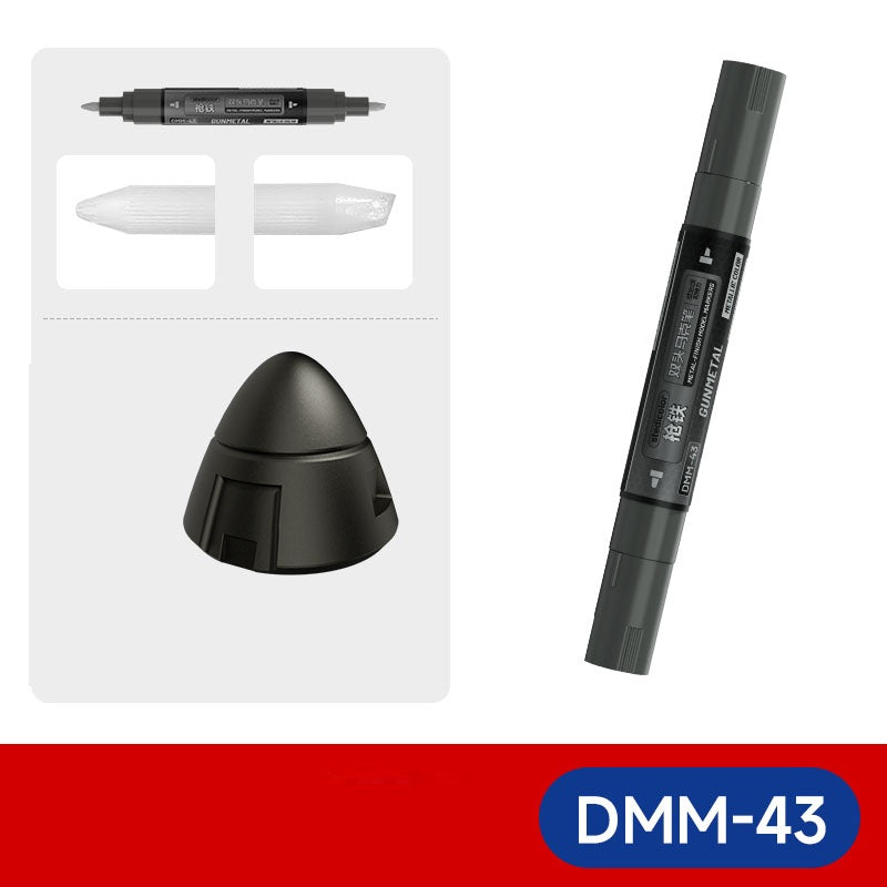 Stedi Dual-Tip Metallic Model Markers, Water-Based, 8-Colour Set