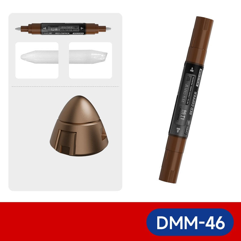 Stedi Dual-Tip Metallic Model Markers, Water-Based, 8-Colour Set