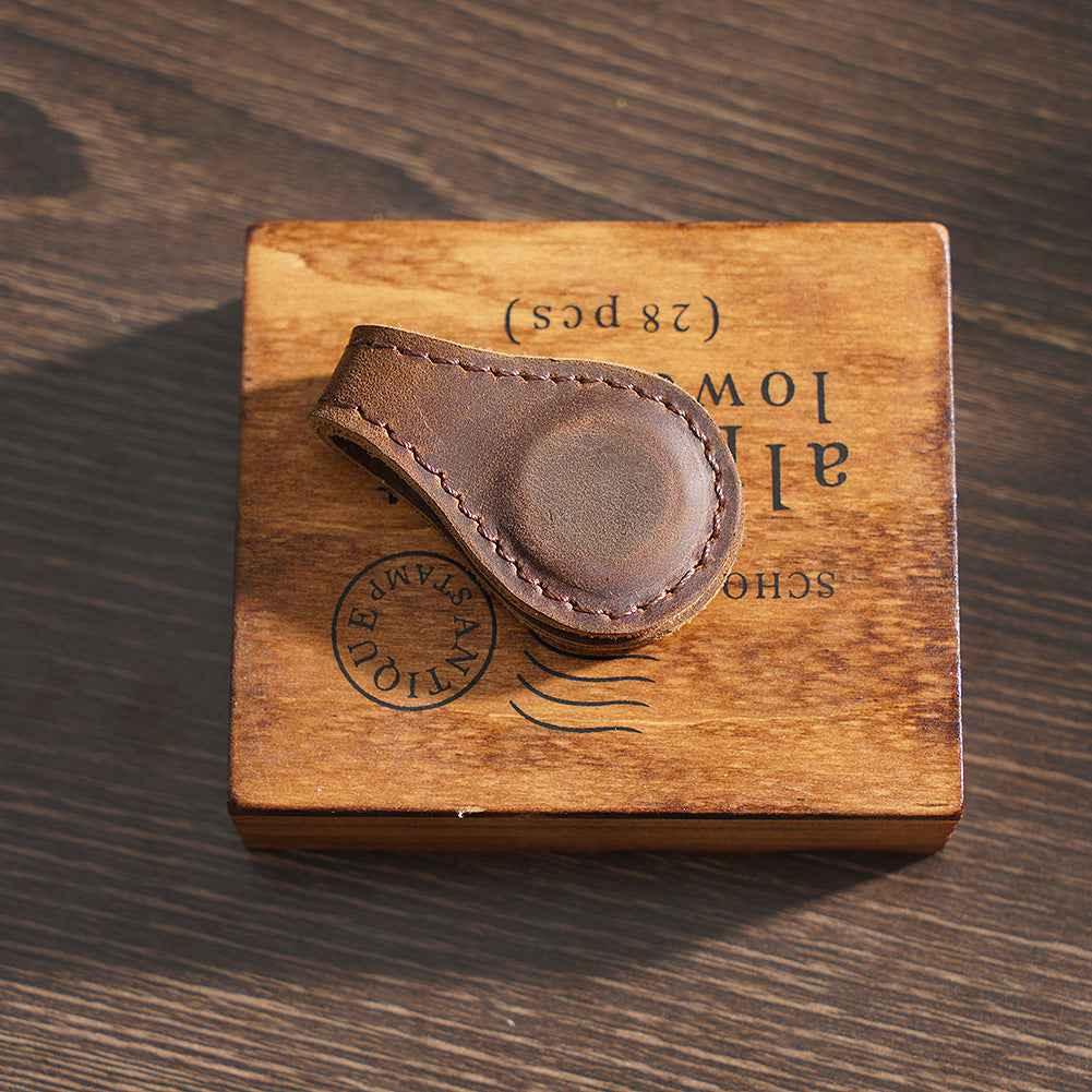 Marcadores magnéticos de cuero genuino
