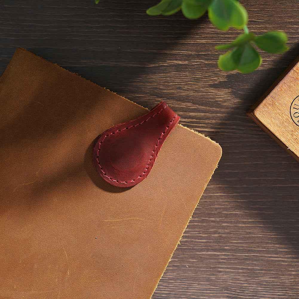 Marcadores magnéticos de cuero genuino