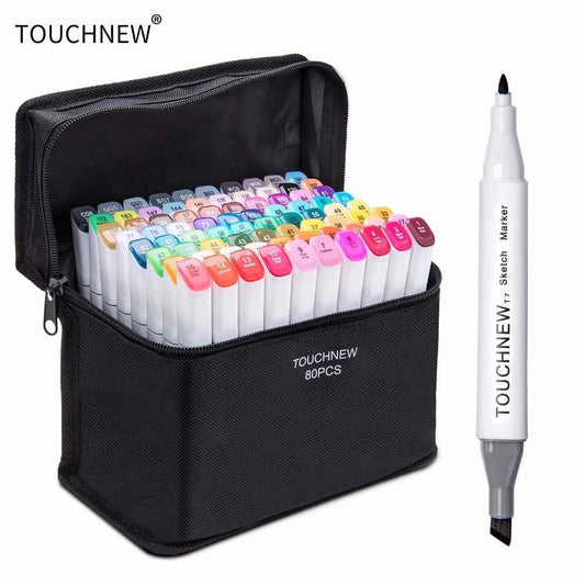 TOUCHNEW T7 80 colores marcadores artísticos para bocetos a base de alcohol animación Manga