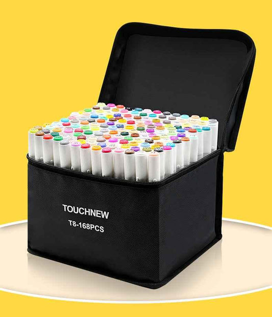 TOUCHNEW T8 Marcadores artísticos con alcohol, paquete a todo color de 168