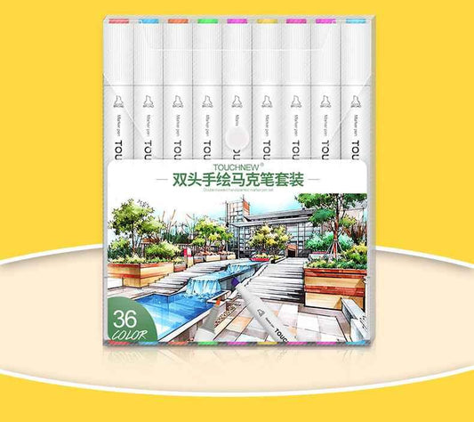 TOUCHNEW T8 36 rotuladores de dibujo artístico a base de alcohol de color