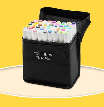 TOUCHNEW T8 Art Markers Juego de diseño de animación de 60 colores