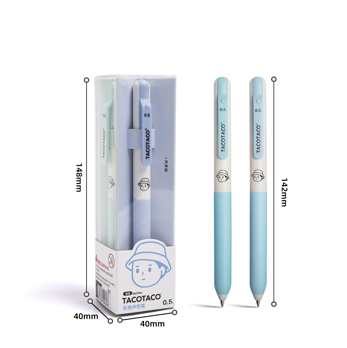 TACOTACO Retractable Colour Gel Pen Set – 12-Colour Pack | 0.5mm Click Gel Ink | Student Note-Taking, Journaling & Colour-Coded Study