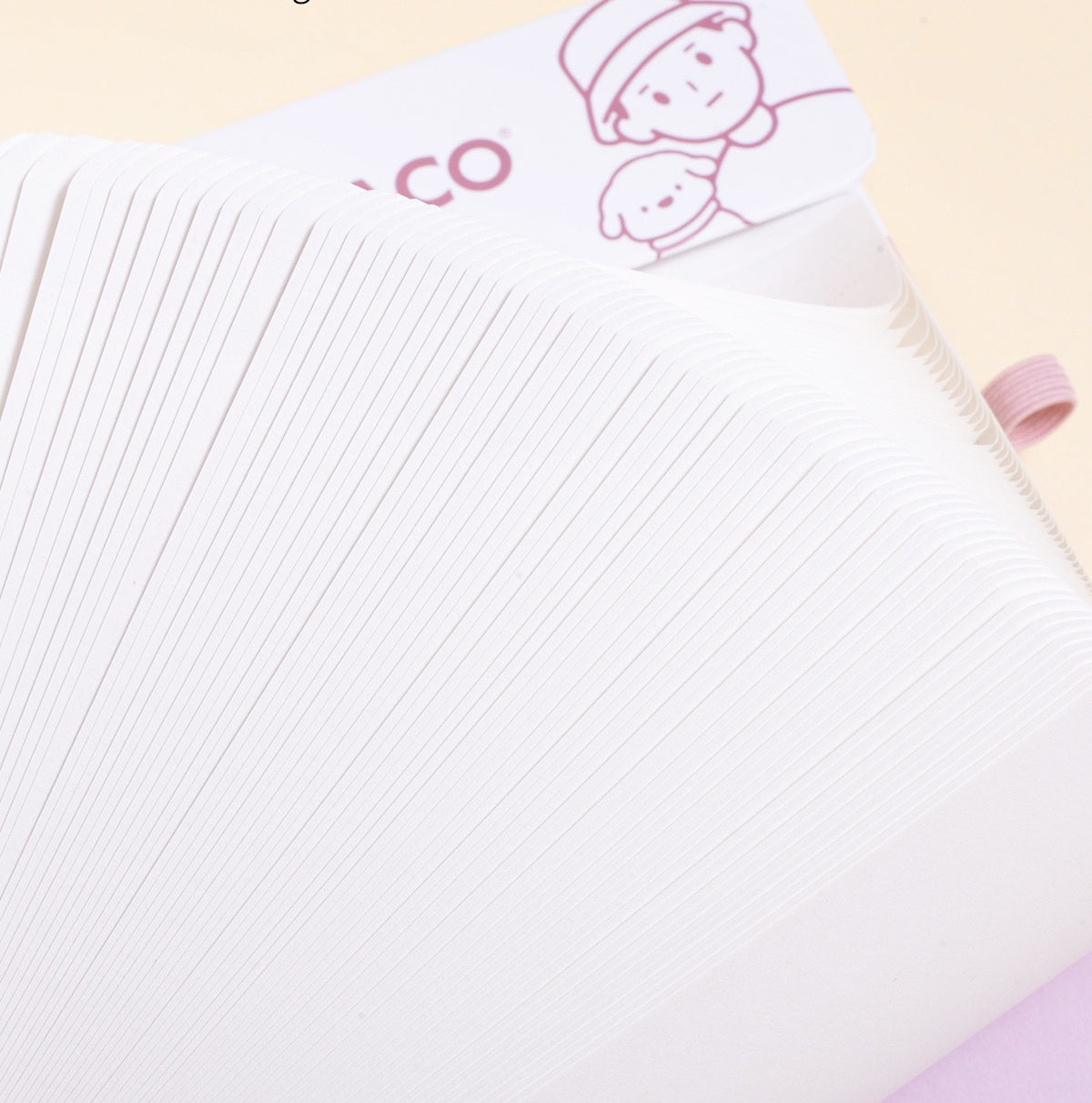 TACOTACO Magnetic Refillable Notebook – 80 Sheets 100gsm | 4 Page Styles: Blank / Dot Grid / Grid / Lined | Perforated Tearout | Pen Elastic Band | 193 × 139mm