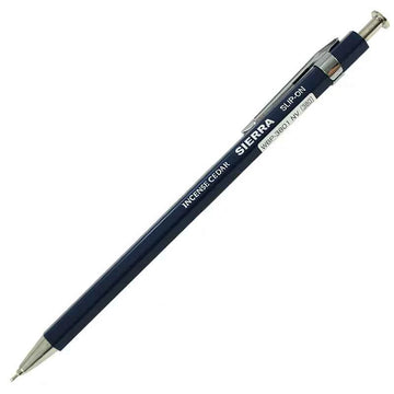 Slip-On Sierra Wooden Axis Ballpoint Pen - 0.5mm - Large Navy Blue