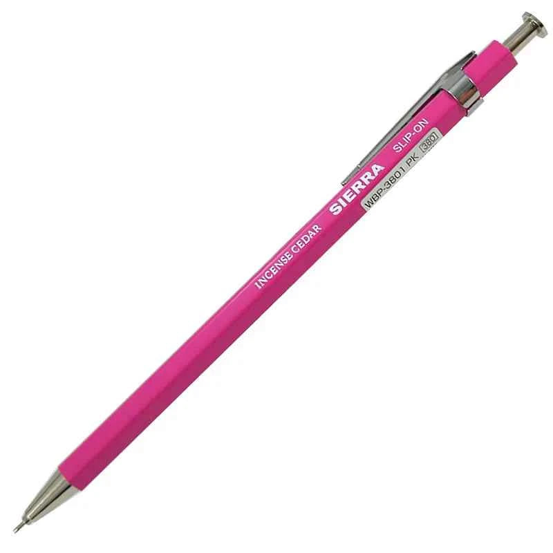 Slip-On Sierra Wooden Axis Ballpoint Pen - 0.5mm - Large Pink