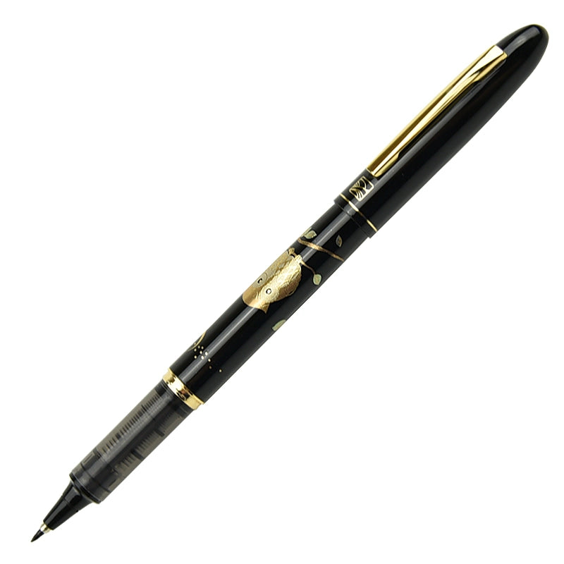 Kuretake Brush Lettering Tegami Pen - Owl (ER186) Black