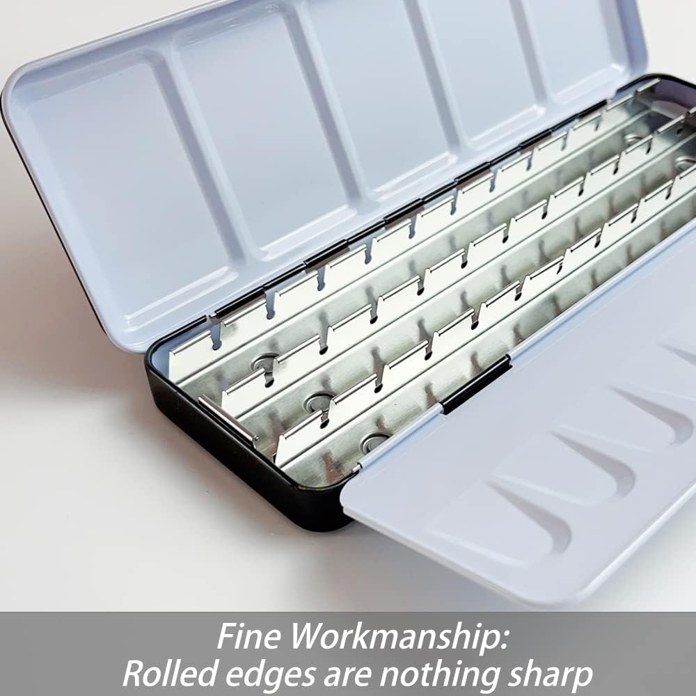 Watercolor Palette Box Metal Tin with 36 Half Pans