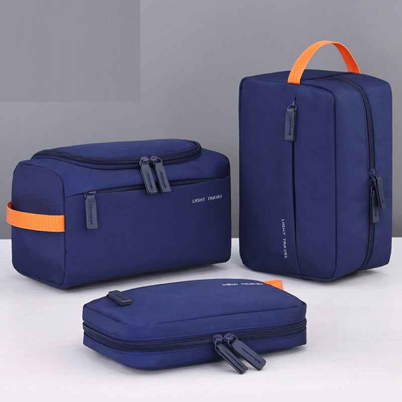 3 Pack Travel Toiletry Bag Organizer Dopp Kit for Men Blue