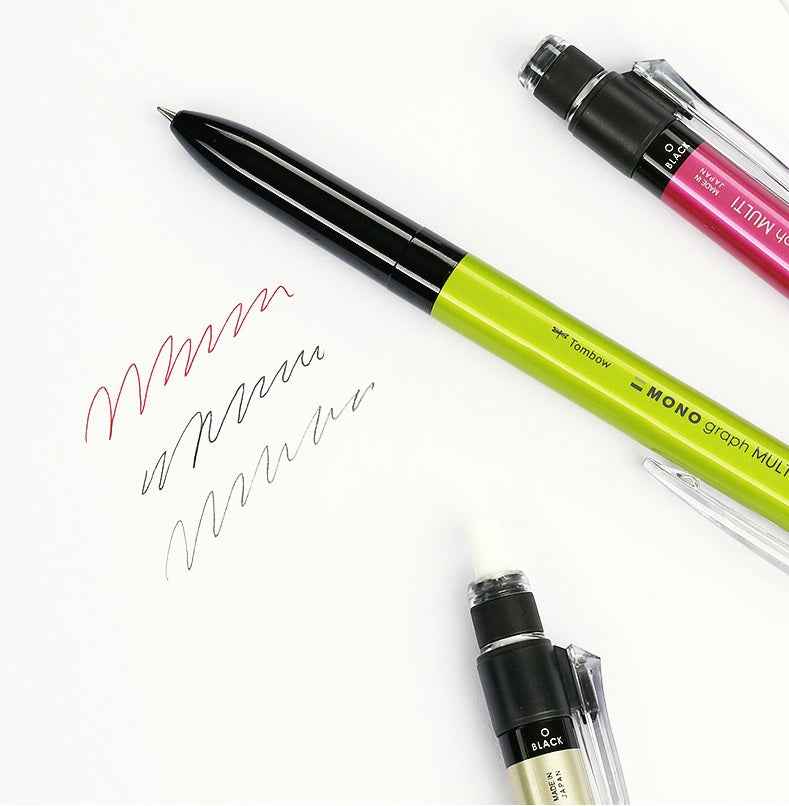Tombow MONO Graph Multi 2 Color 0.5 mm Ballpoint Pen + 0.5 mm Pencil