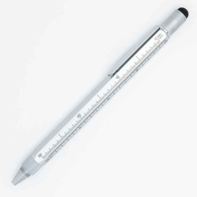 MONTEVERDE USA 9in1 Tool Ballpoint Multi Pen Silver