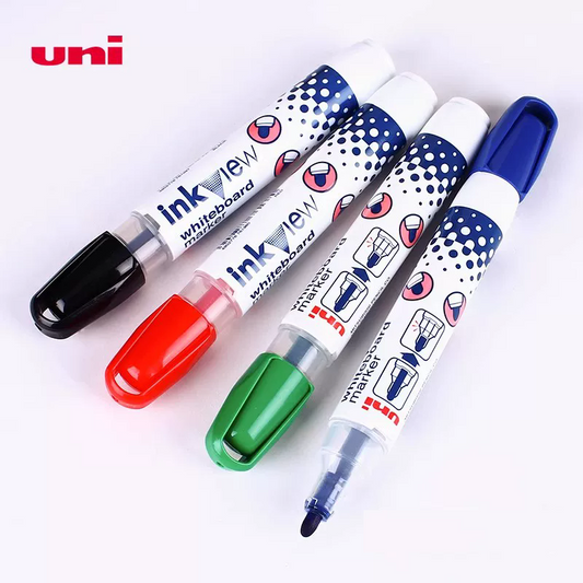 Uni Inkview Whiteboard Marker Pen PWB-202 4 Pack