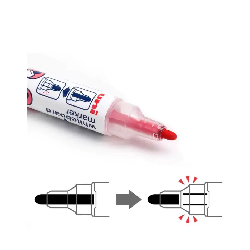 Uni Inkview Whiteboard Marker Pen PWB-202 4 Pack