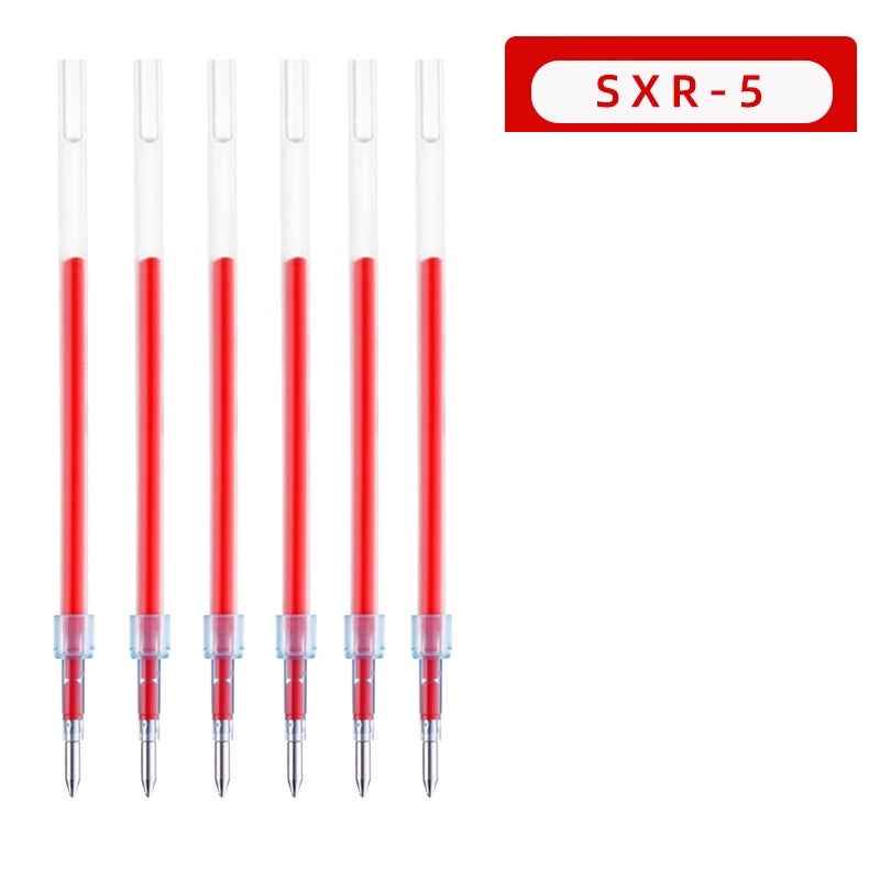 Uni SXR-5 Jetstream Ballpoint Pen Refill 0.5mm Black/Red/Blue 6 Pack Red