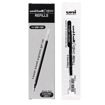 Uni-ball Signo UMR-5 Gel Pen Refill 0.5 mm 12 Pack Black