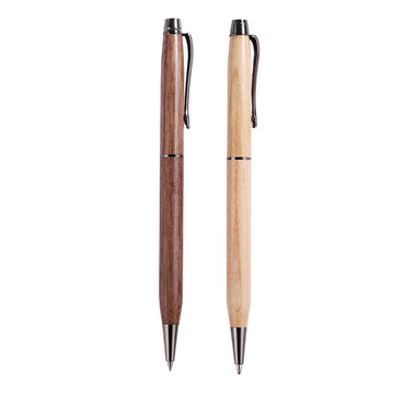 Solid Wood Ballpoint Pen Set 2 Pack