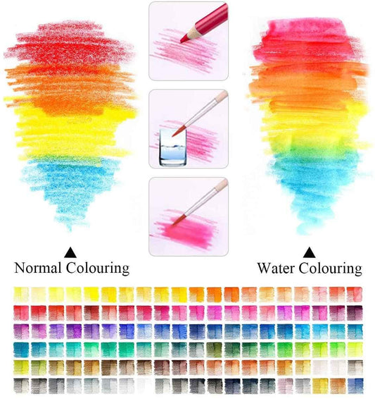 Zestaw profesjonalnych kredek akwarelowych BRUTFUNER 150 Color Supplies