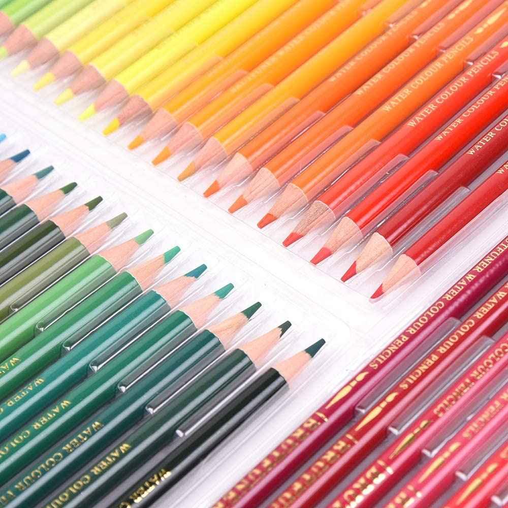 BRUTFUNER 48 aquarelpotlodenset, voorgeslepen voor kunstenaarsstudenten