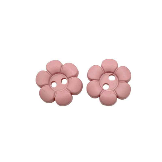 11.5mm Colorful Plastic Flower-Shaped Two-Hole Buttons for Children's Clothing 100PCS