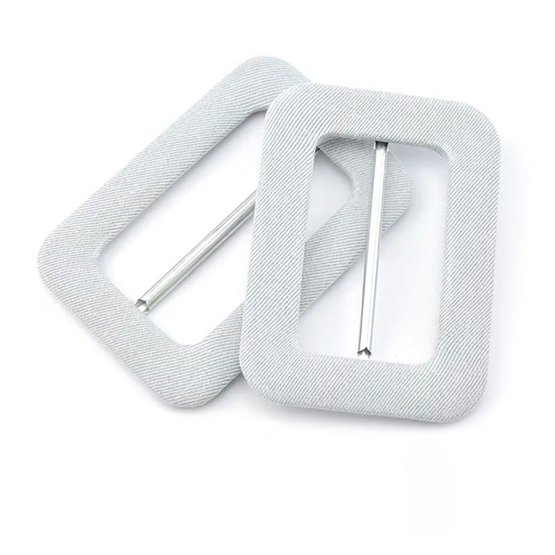 50mm 12-Color D-Ring Fabric-Covered Buckles for Coat Belt Cuff Adjustment 48 Pack