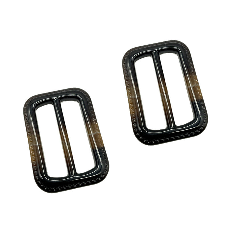 40mm Black and Brown Resin D-ring Buckles for Coat Bag100pcs