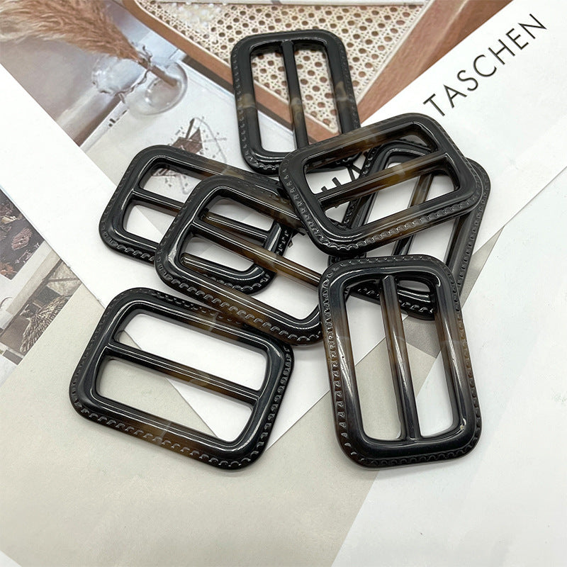 40mm Black and Brown Resin D-ring Buckles for Coat Bag100pcs