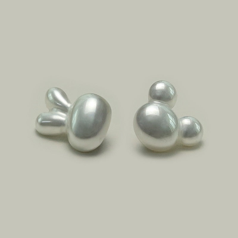 16mm Cartoon Rabbit and Mickey Mouse Plastic Buttons with Metal Shanks 50pcs
