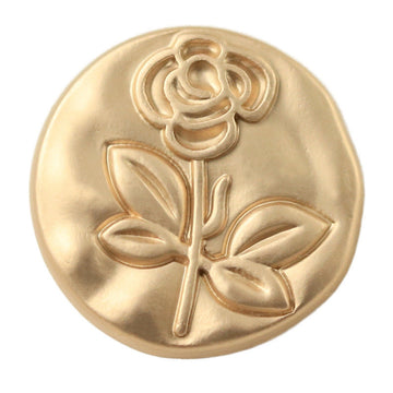 18-23mm Vintage Round Sand Gold Rose Embossed Metal Buttons with Shanks 12pcs